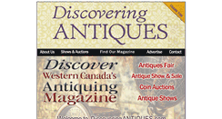 Desktop Screenshot of discoveringantiques.com